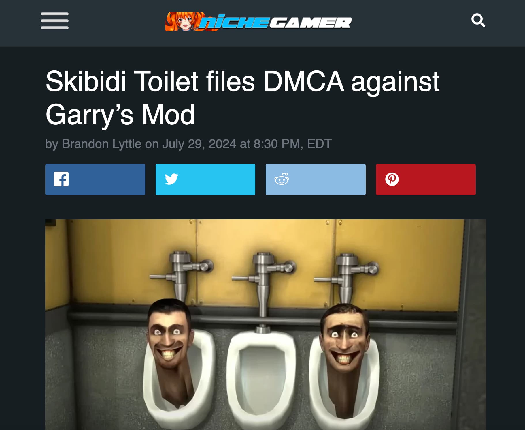 michael bay skibidi toilet - nicHE Camer Skibidi Toilet files Dmca against Garry's Mod by Brandon Lyttle on at , Edt f P 000 Rebis